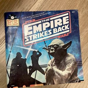 Vintage.  Empire Strikes Back book.  No record